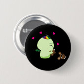 私のテディー・ベア 缶バッジ (正面&裏面)