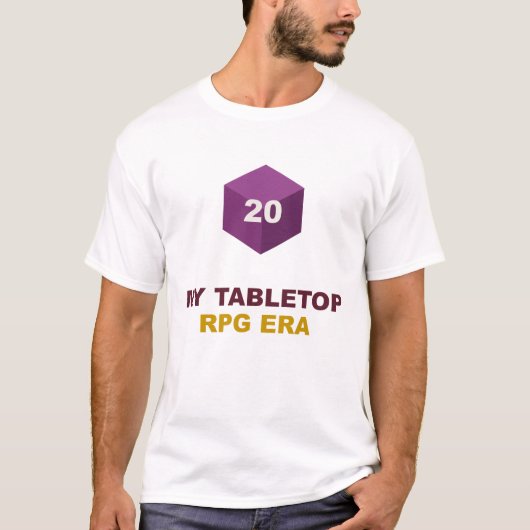 私のテーブルトップRPGの時代 Tシャツ (正面)