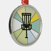 私のディスクゴルファーお気に入りのセラムにメリークリスマス メタルオーナメント (右)