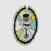 私のディスクゴルファーにメリーお気に入りのクリスマス オーナメント (正面)