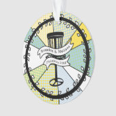 私のディスクゴルファーにメリーお気に入りのクリスマス オーナメント (正面)