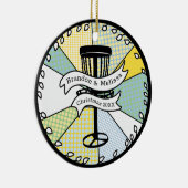 私のディスクゴルファーにメリーお気に入りのクリスマス セラミックオーナメント (右)