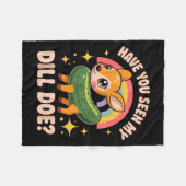 私のディル・ドゥはどこ？ - 面白い動物愛好家の虹 フリースブランケット (正面(横))