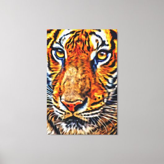 私のデジタルアートブラシ キャンバスプリント (正面)