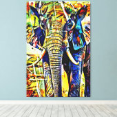 私のデジタルアートブラシ キャンバスプリント (インサイチュ (ウッドフロア))