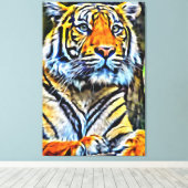 私のデジタルアートブラシ キャンバスプリント (インサイチュ (ウッドフロア))