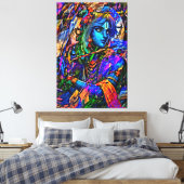 私のデジタルアートブラシ キャンバスプリント (インサイチュ (寝室))