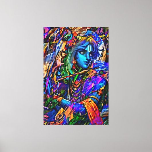 私のデジタルアートブラシ キャンバスプリント (正面)