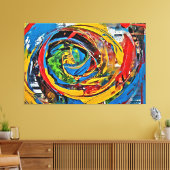 私のデジタルアートブラシ キャンバスプリント (インサイチュ (リビング))