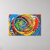 私のデジタルアートブラシ キャンバスプリント (正面)