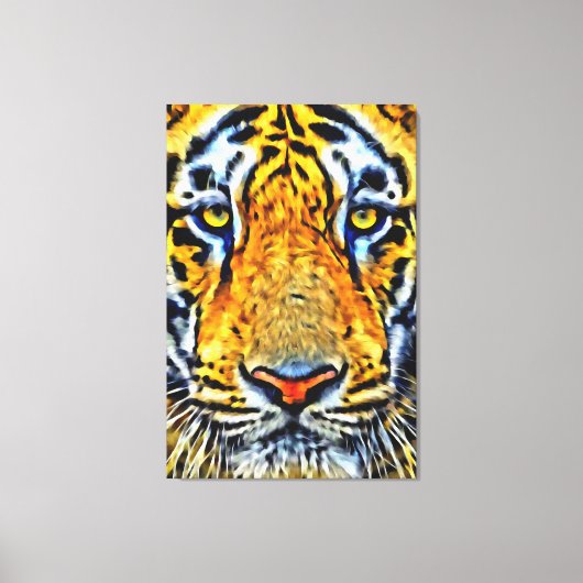 私のデジタルアートブラシ キャンバスプリント (正面)