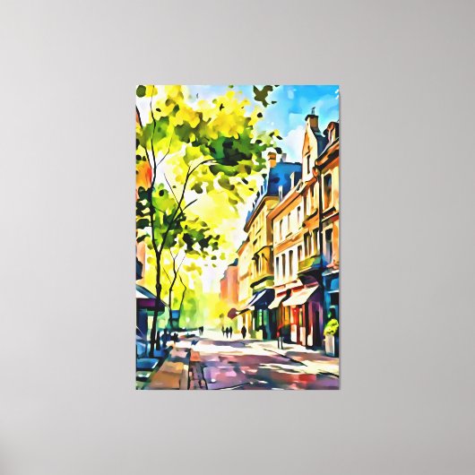 私のデジタルアートブラシ キャンバスプリント (正面)