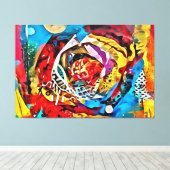 私のデジタルアートブラシ キャンバスプリント (インサイチュ (ウッドフロア))