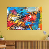 私のデジタルアートブラシ キャンバスプリント (インサイチュ (リビング))