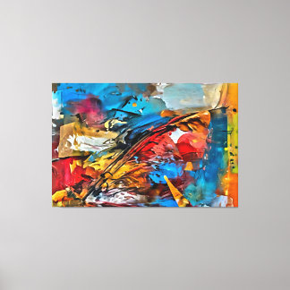 私のデジタルアートブラシ キャンバスプリント