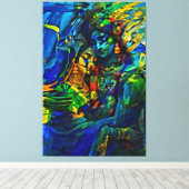 私のデジタルアートブラシ キャンバスプリント (インサイチュ (ウッドフロア))