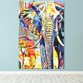 私のデジタルアートブラシ キャンバスプリント (インサイチュ (ウッドフロア))