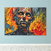 私のデジタルアートブラシ キャンバスプリント (インサイチュ (ウッドフロア))