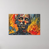 私のデジタルアートブラシ キャンバスプリント (正面)