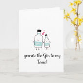 私のトニックへジンです! カード (黄色い花)