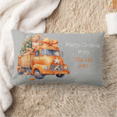 私のトラック運転手の妻にメリークリスマス ランバークッション (ブランケット)