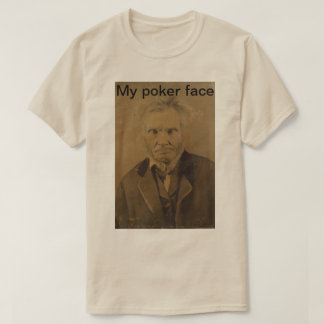 「私のトランプのポーカー顔」ユニセックス Tシャツ