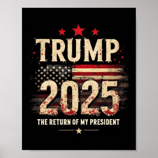 私のトランプ大統領の復帰2025 ポスター (正面)