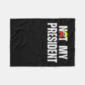 私のトランプ大統領2025 フリースブランケット (正面(横))