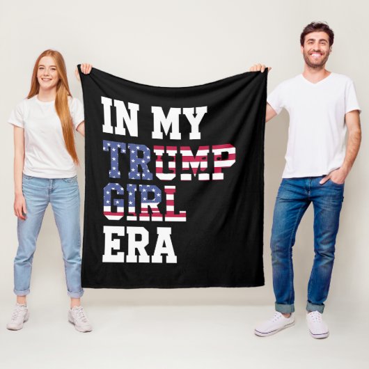 私のトランプ女の子の時代で米国47番目の大統領 フリースブランケット (インサイチュ)