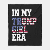 私のトランプ女の子の時代で米国47番目の大統領 フリースブランケット (正面)