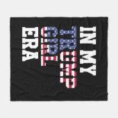 私のトランプ女の子の時代で米国47番目の大統領 フリースブランケット (正面(横))