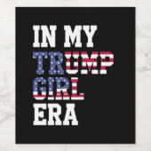 私のトランプ女の子の時代で米国47番目の大統領 ワインラベル (シングルラベル)