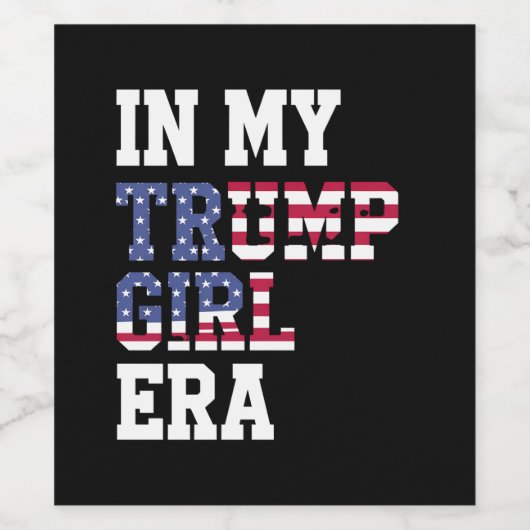 私のトランプ女の子の時代で米国47番目の大統領 ワインラベル (シングルラベル)