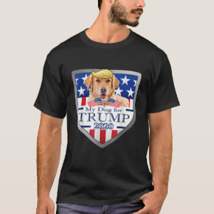 私のトランプTシャツ用ゴールデンレトリバー Tシャツ
