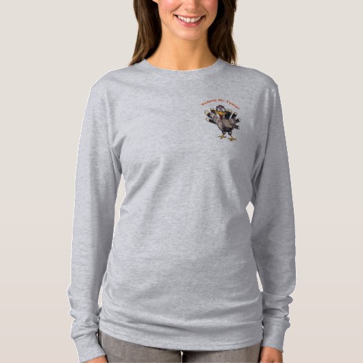 私のトルコの長袖の女性のTシャツを赦免して下さい Tシャツ (正面)