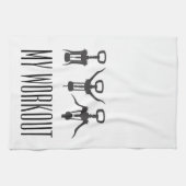 私のトレーニングのワインは台所タオルをらせん状に進みます キッチンタオル (横)