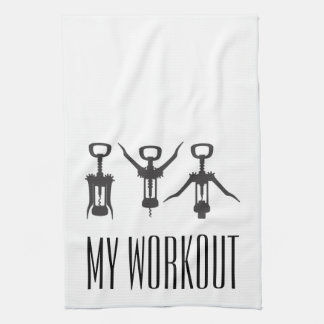 私のトレーニングのワインは台所タオルをらせん状に進みます キッチンタオル