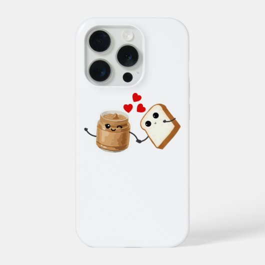 私のトースト用ピーナッツバター iPhone 15 Plusケース iPhoneケース (裏面)