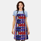 私のト恋しく思ランプ大統領 エプロン (着用した状態)