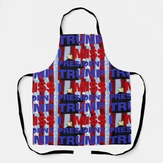 私のト恋しく思ランプ大統領 エプロン (正面)