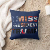 私のト恋しく思ランプ大統領 クッション (ブランケット)