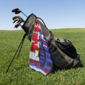 私のト恋しく思ランプ大統領 ゴルフタオル (グリーン)