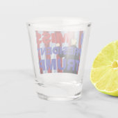 私のト恋しく思ランプ大統領 ショットグラス (裏面)