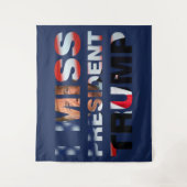 私のト恋しく思ランプ大統領 タペストリー (正面)