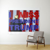 私のト恋しく思ランプ大統領 タペストリー (インサイチュ(横))