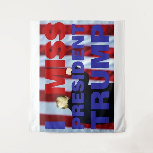 私のト恋しく思ランプ大統領 タペストリー (正面)