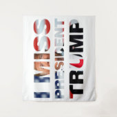 私のト恋しく思ランプ大統領 タペストリー (正面)