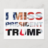 私のト恋しく思ランプ大統領 ポストカード (正面)