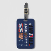 私のト恋しく思ランプ大統領 ラゲッジタグ (正面縦)