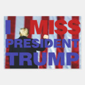 私のト恋しく思ランプ大統領 ラッピングペーパーシート (正面)